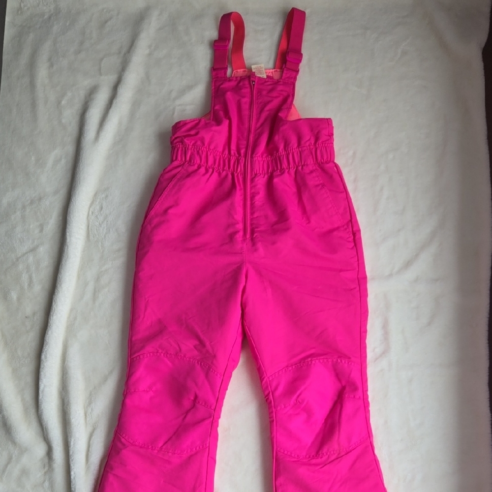 Faded glory size L (10-12) bright Pink girls snowpants